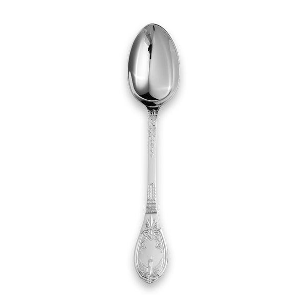 Carrs Silver Fiddle chateu dinner spoon, sterling silver or silver plated, hallmarked, 211mm