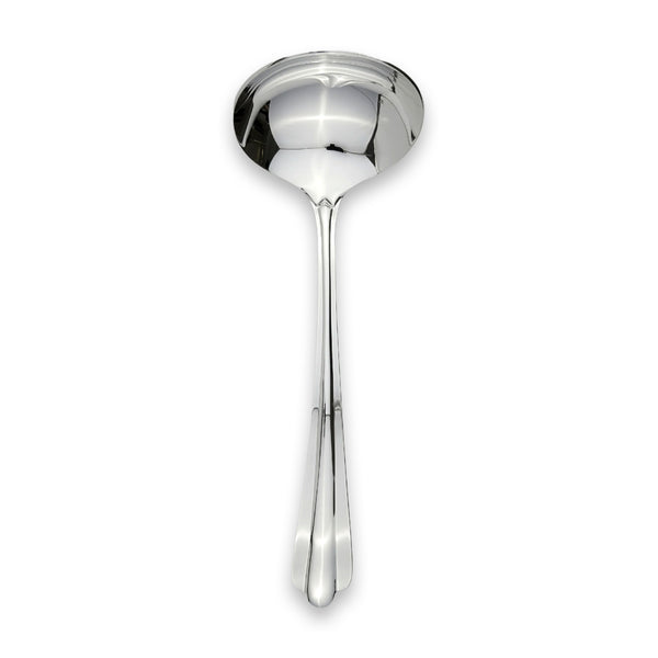 Carrs Silver Chiltern sterling silver sauce ladle with stainless steel bowl, hallmarked, 195 mm