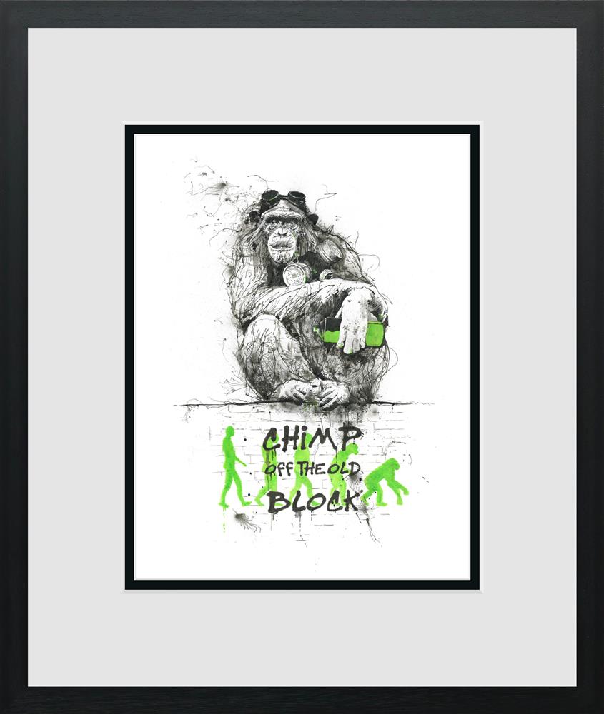 Scott Tetlow - Chimp Off The Old Block - Miniature - Limited Edition British Art - EB London