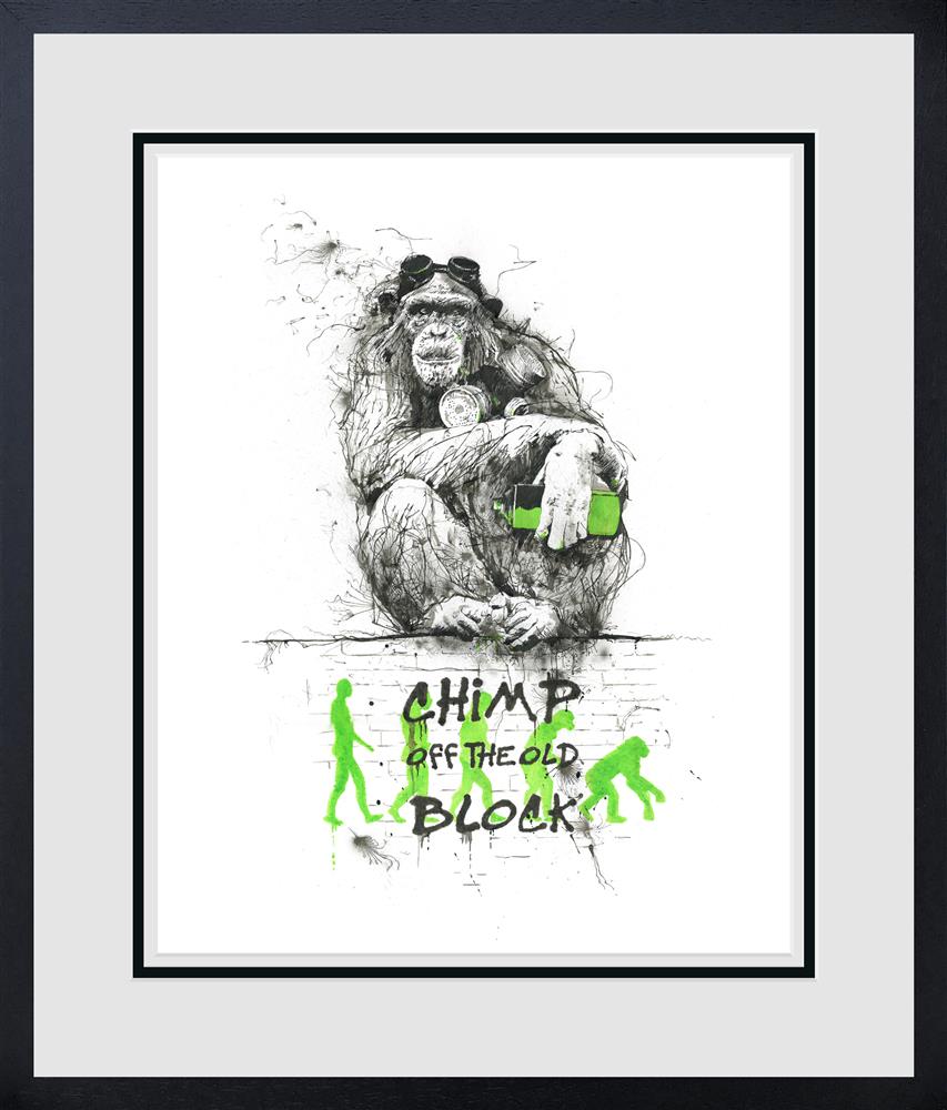 Scott Tetlow - LOW AVAILABILITY - Chimp Off The Old Block - Limited Edition British Art - EB London