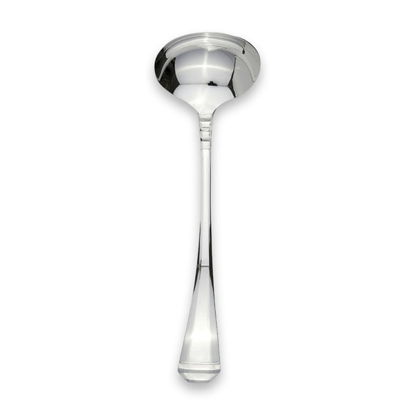 Carrs Silver Décor sauce ladle in sterling silver, polished finish, 195mm length, hallmarked