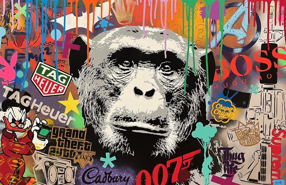 Hue Folk - Go Ape - Original British Art - EB London