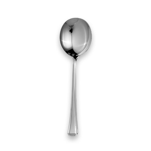 Carrs Silver Harley collection sterling silver soup spoon, hallmarked, 176mm, polished finish