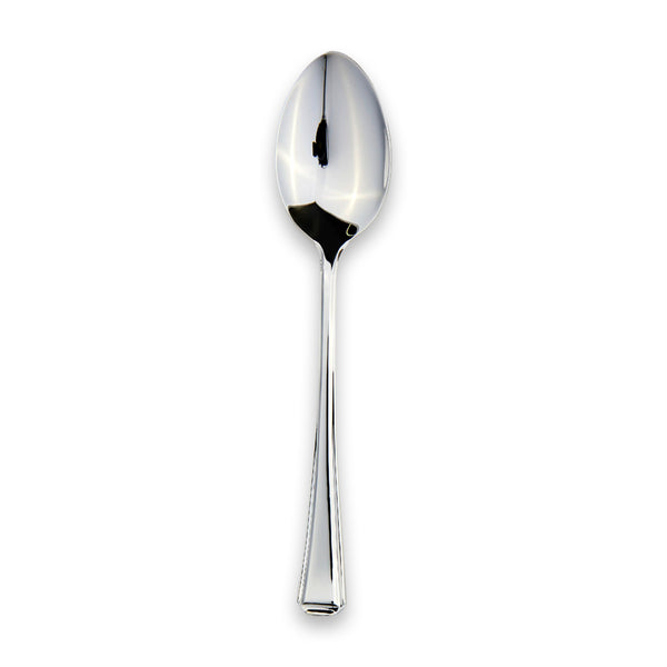 EB London Harley tea spoon 139mm by Carrs Silver, hallmarked sterling silver, polished finish with Art Deco-inspired handle