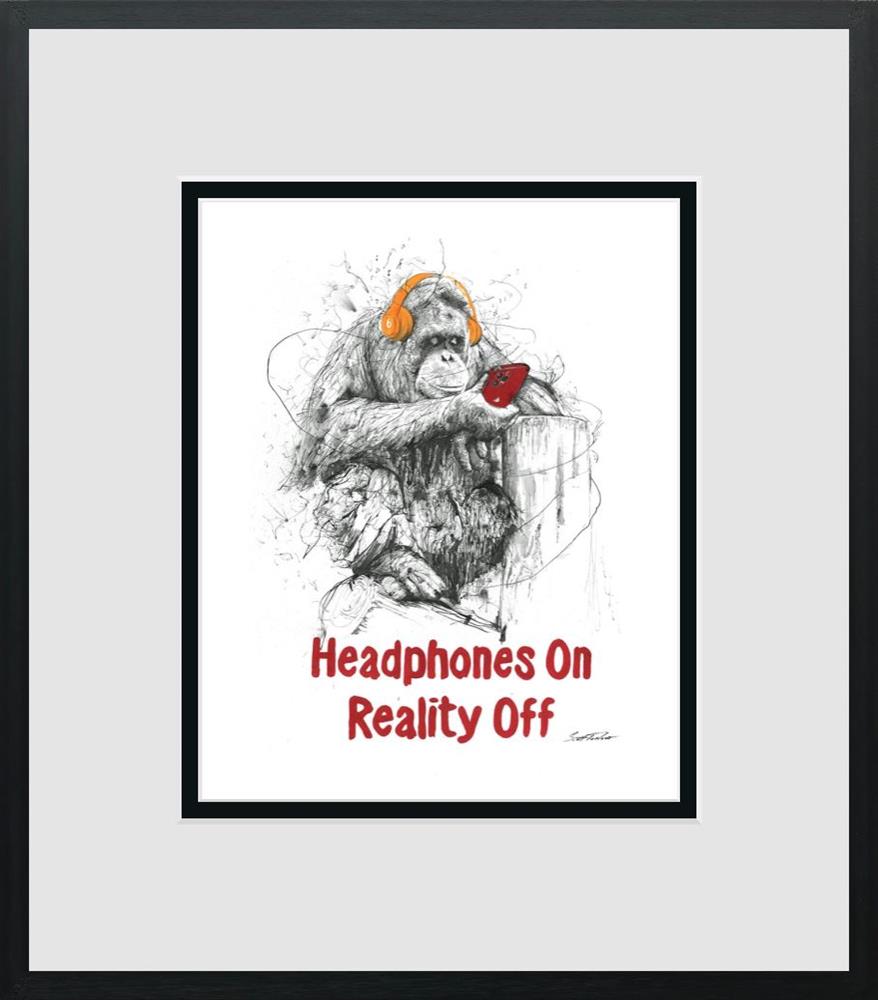 Scott Tetlow - Headphones On, Reality Off - Miniature - Limited Edition British Art - EB London