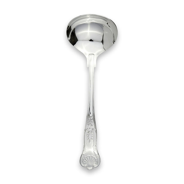 Carrs Silver sterling silver Kings sauce ladle, hallmarked, 195 mm