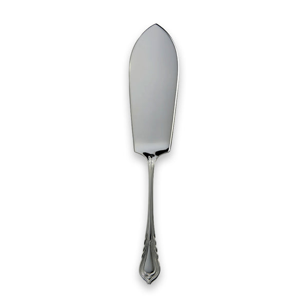 EB London by Carrs Silver Lily fish serving blade with sterling silver handle, hallmarked, 316mm