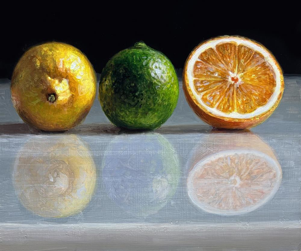Tony Owens - Lemon, Lime And Half Cut Orange - Original British Art - EB London