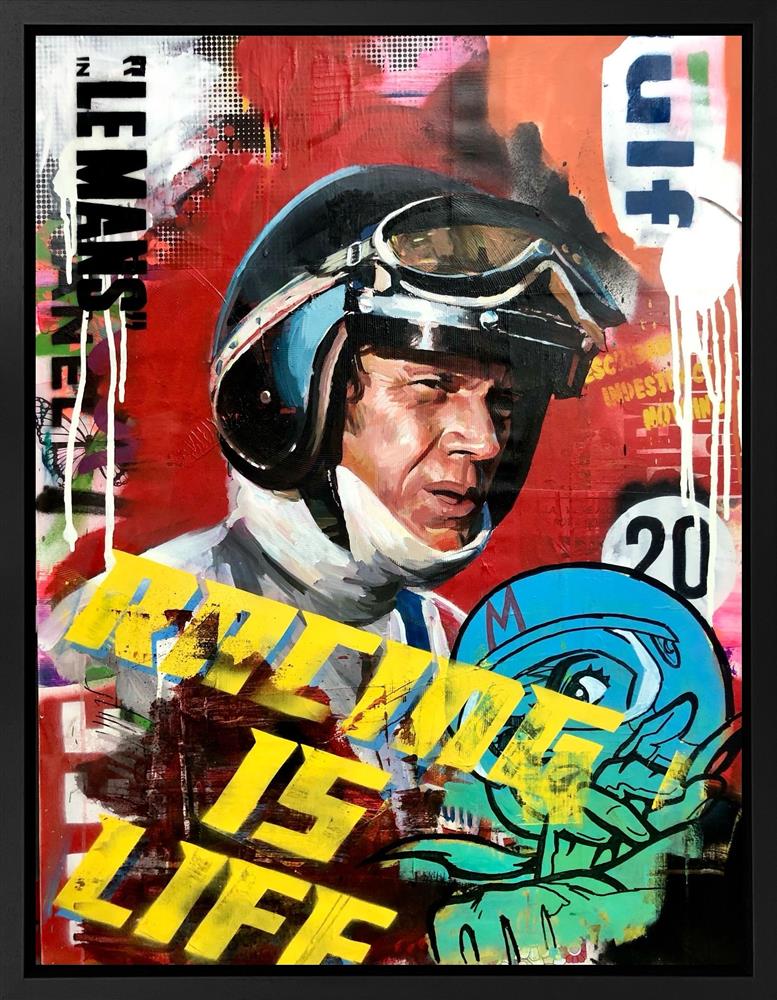 Zinsky - McQueen In Le Mans - Original British Art - EB London