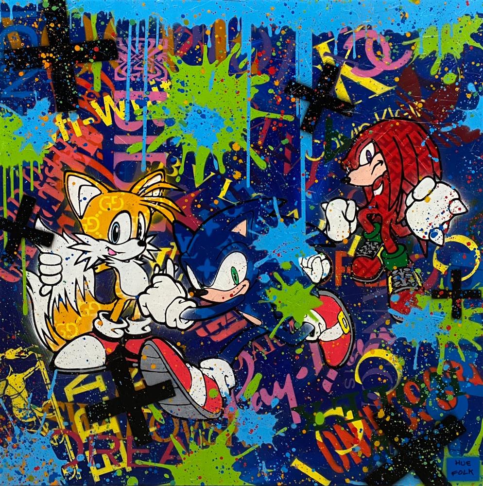 Hue Folk - Need For Speed - Original British Art - EB London