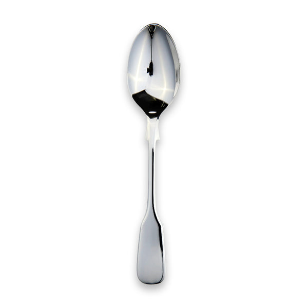 EB London Carrs Silver Plain Fiddle dessert spoon, sterling silver, hallmarked, 182mm
