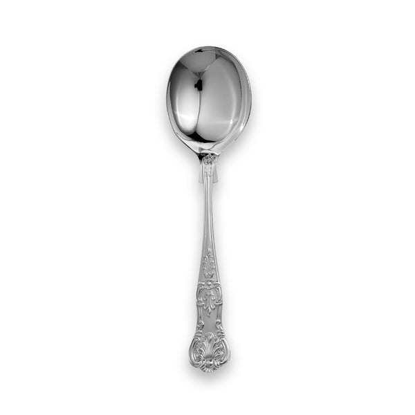 Carrs Silver Queen’s collection sterling silver soup spoon, hallmarked, 176mm