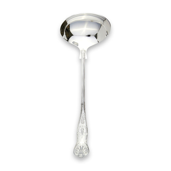 Carrs Silver Queens sterling silver soup ladle, hallmarked, 305 mm