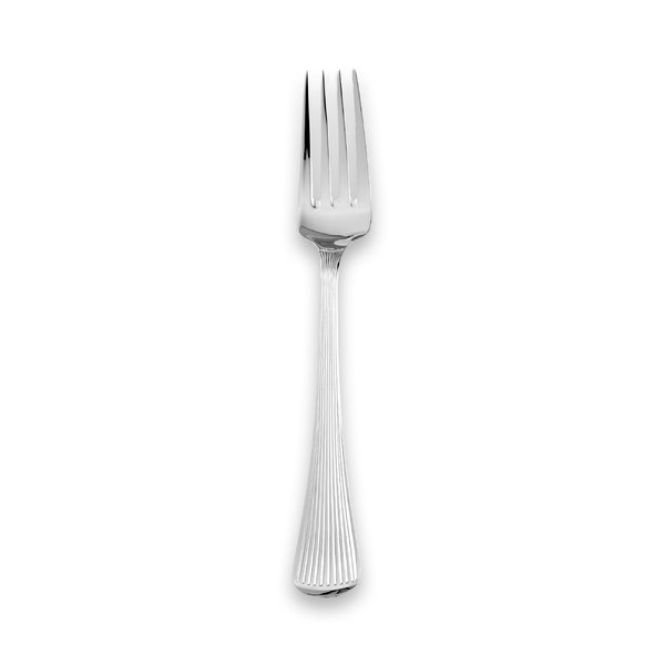 EB London Sandalwood table fork by Carrs Silver, hallmarked sterling silver, polished finish, 206mm
