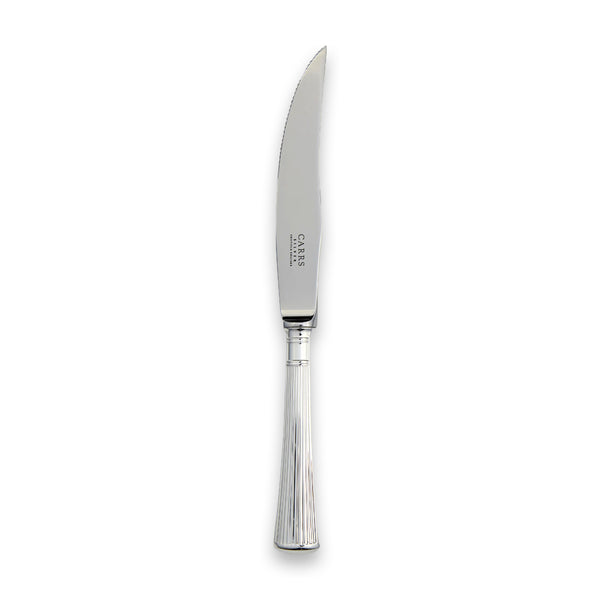 Carrs Silver sterling silver steak knife, Sandalwood collection, hallmarked, 220mm