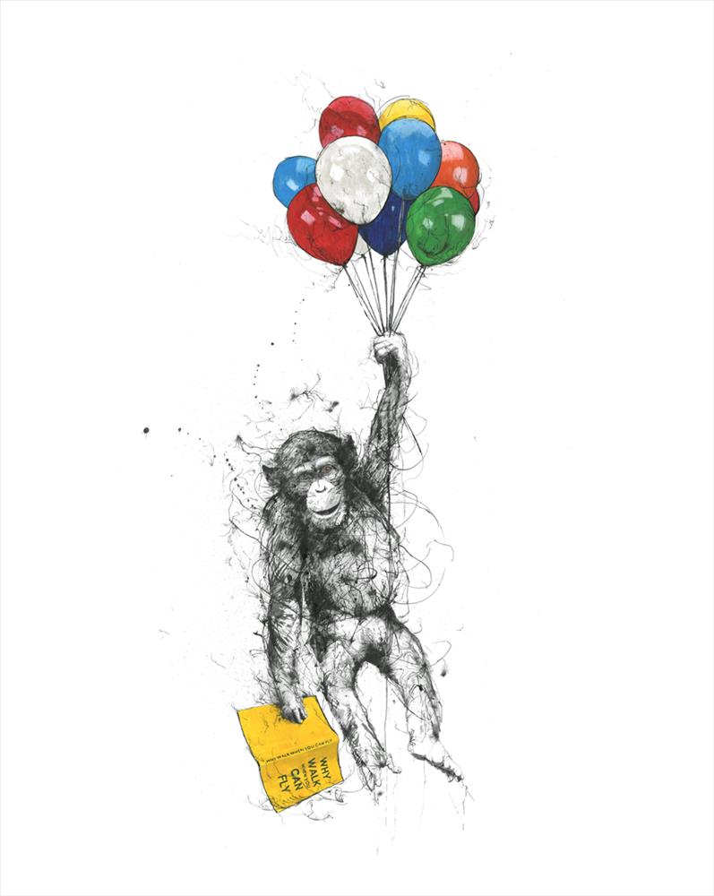 Scott Tetlow - Why Walk When You Can Fly - Limited Edition British Art - EB London