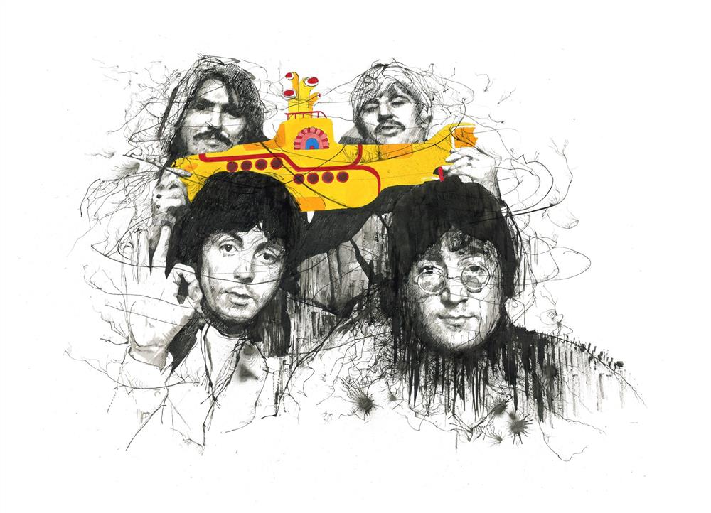 Scott Tetlow - Yellow Submarine - Original British Art - EB London