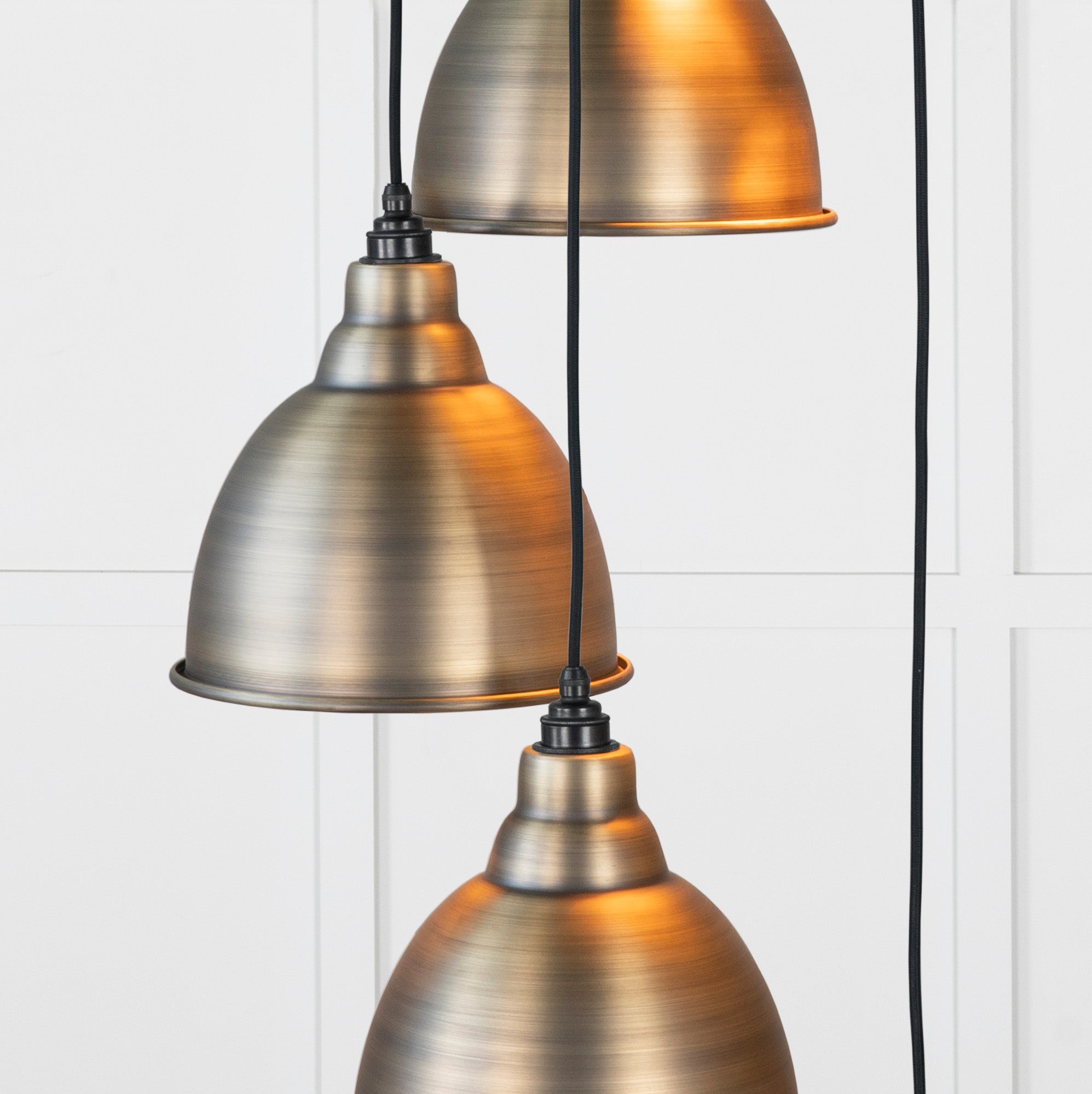 Aged Brass Brindley Cluster Pendant - From the Anvil - EB London