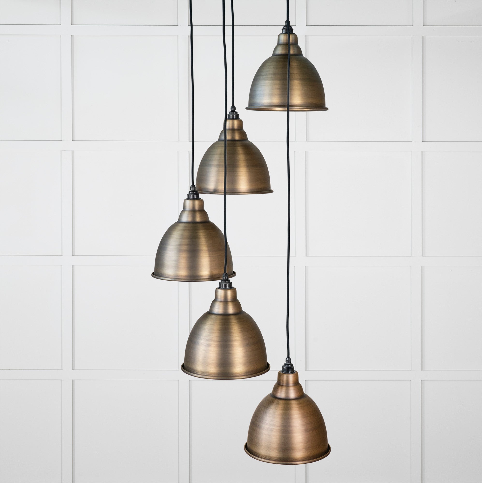 Aged Brass Brindley Cluster Pendant - From the Anvil - EB London