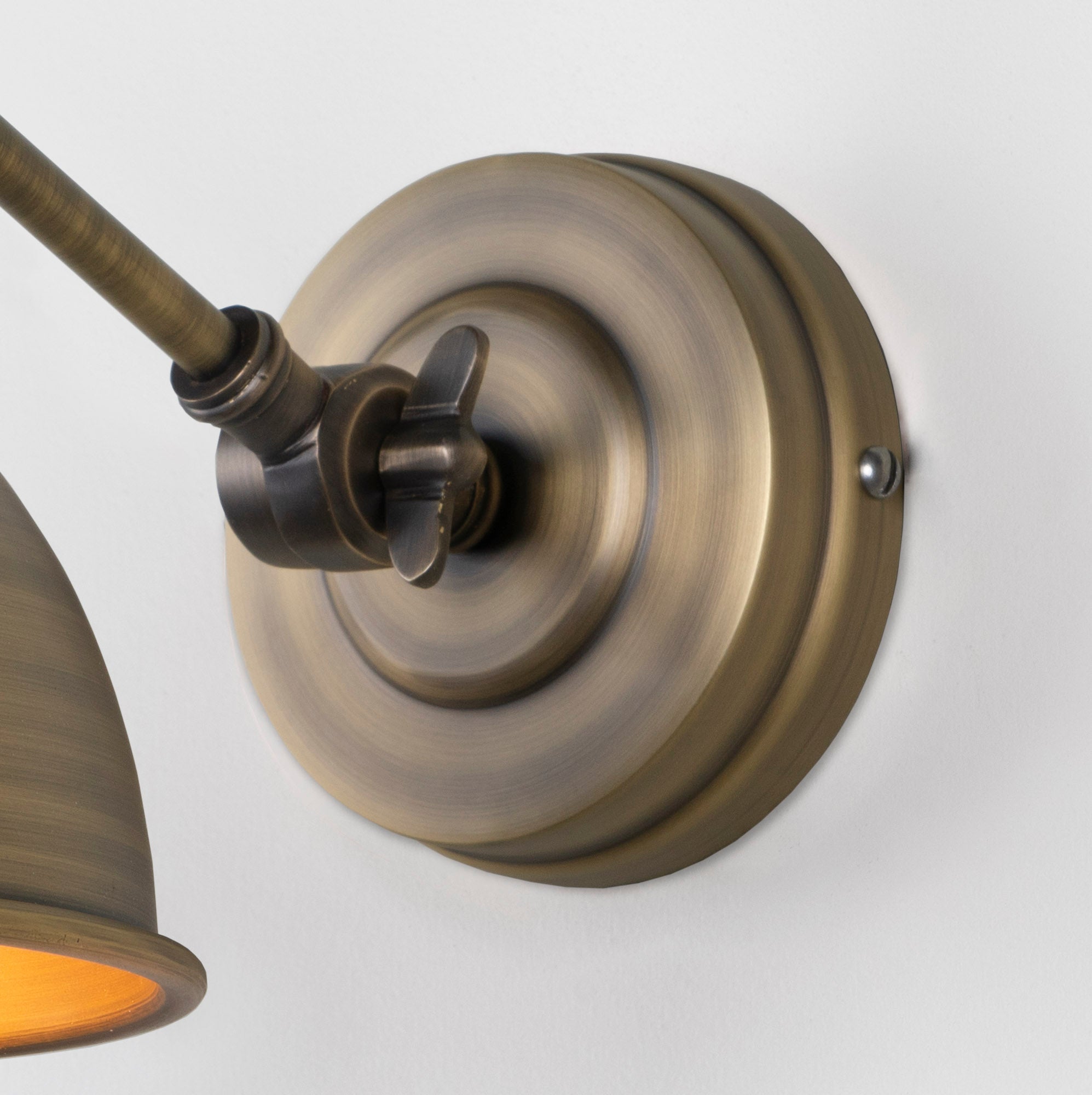 Aged Brass Brindley Wall Light | Aged Brass - From the Anvil - EB London