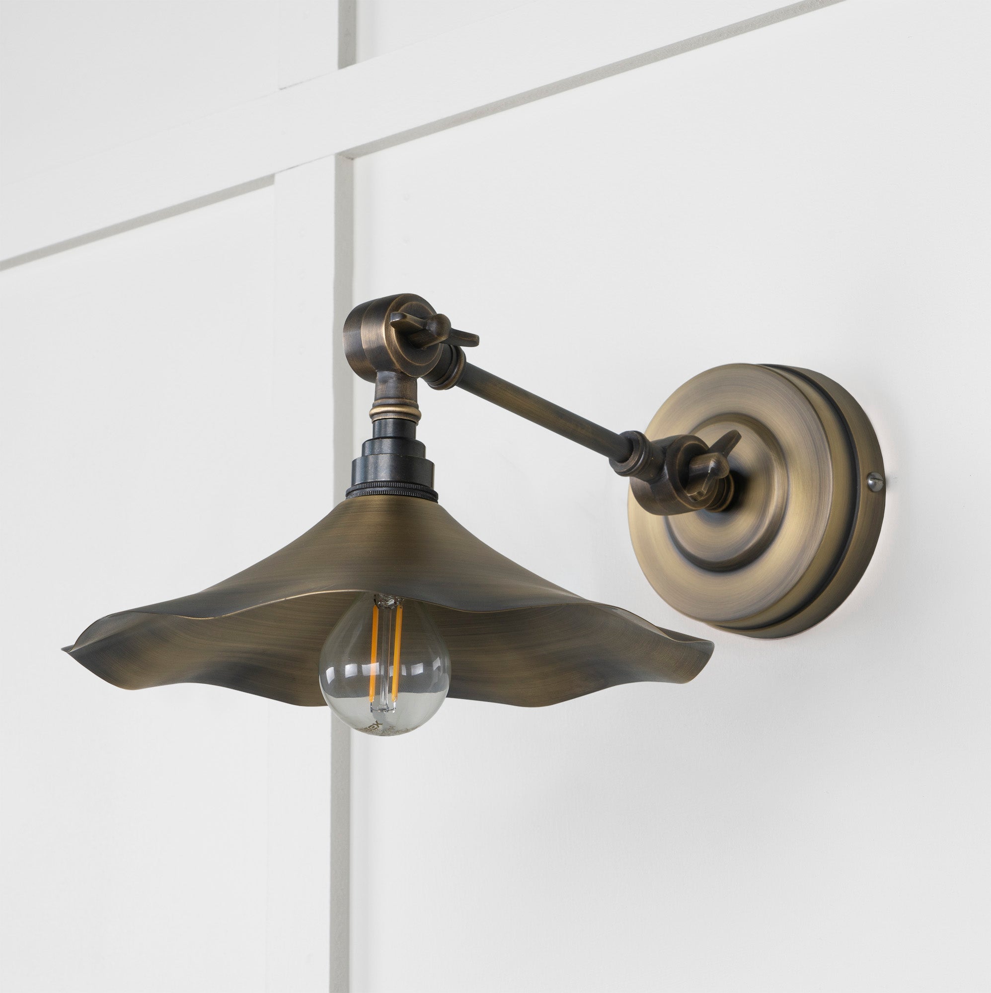 Aged Brass Flora Wall Light | Aged Brass - From The Anvil - EB London