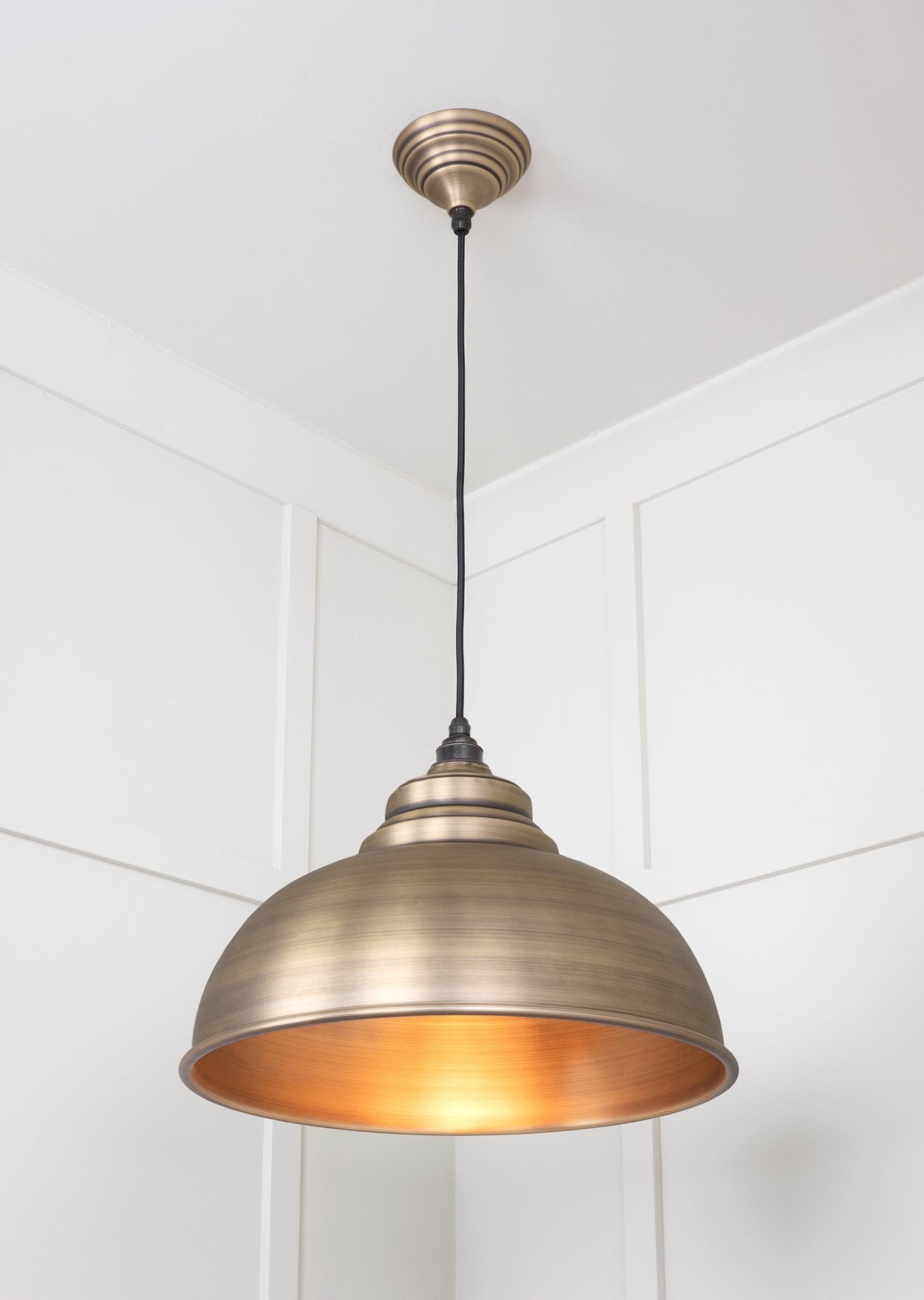 Aged Brass Harborne Pendant | Aged Brass - From The Anvil - EB London