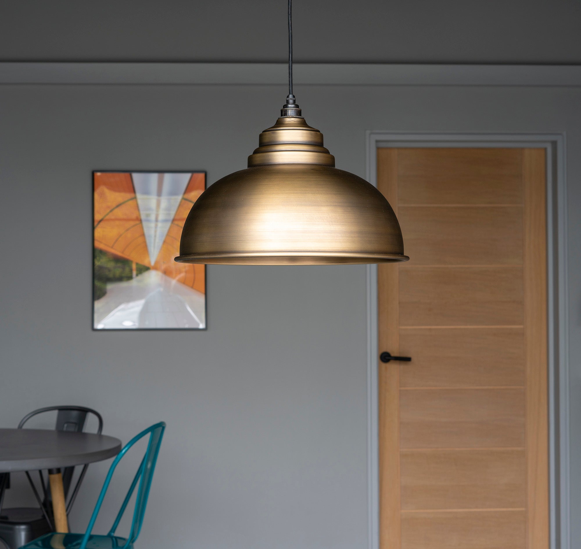 Aged Brass Harborne Pendant | Aged Brass - From The Anvil - EB London