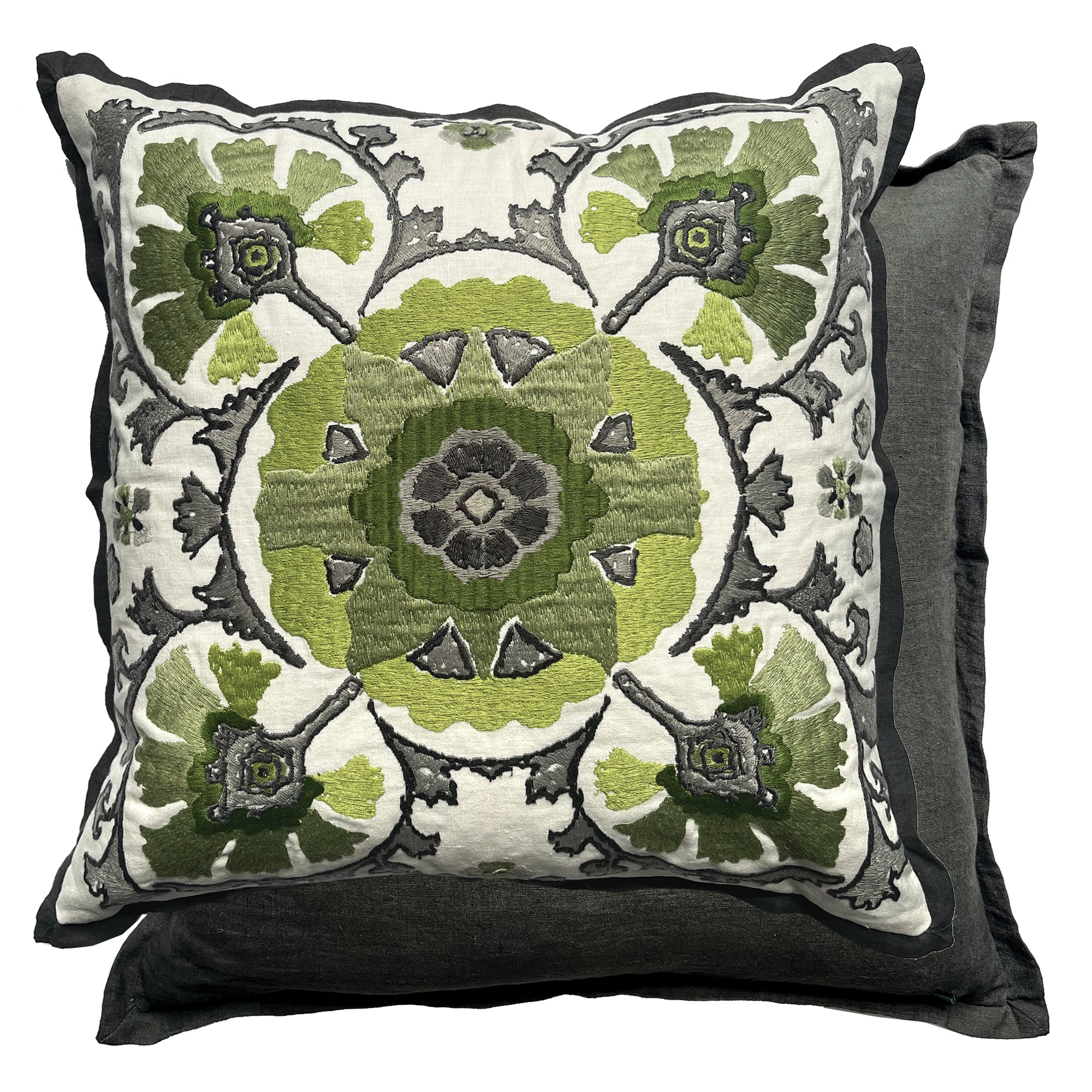 William Yeoward Alexi - Sage 50x50 Cushion luxury cushion - EB London product image 1