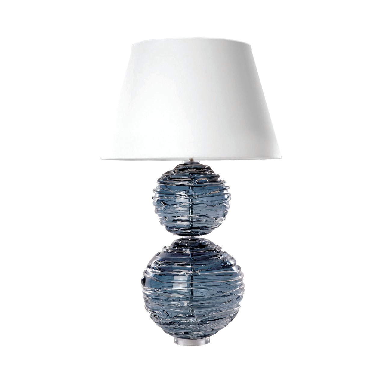 William Yeoward Alfie Table Lamp Steel Blue luxury table lamp - EB London product image 1