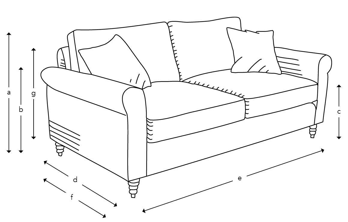 Apuldram Scroll Arm Sofa – Crafted by Sofa & Stuff - EB London