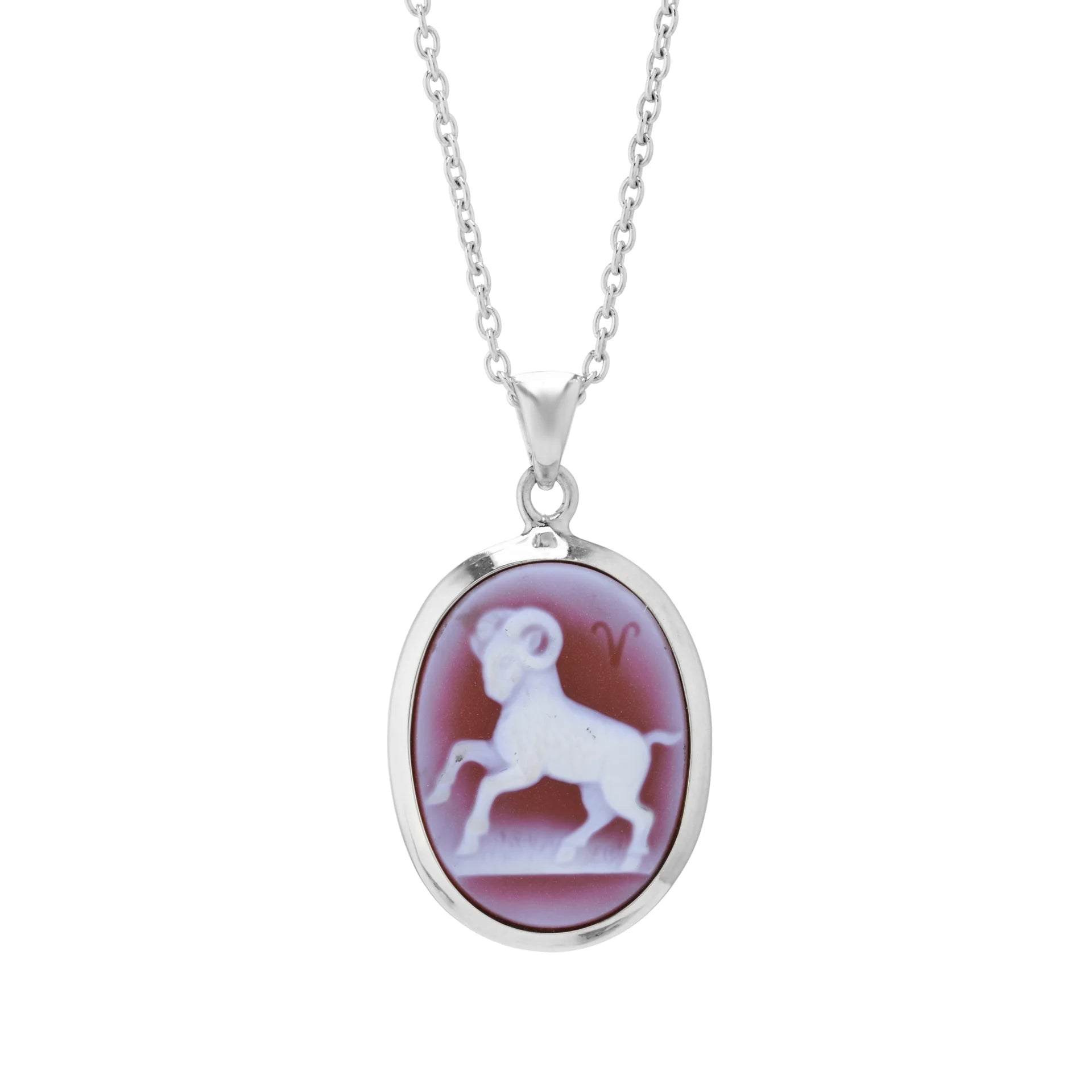 Aries Sardonyx Cameo Pendant - Deakin & Francis - EB London