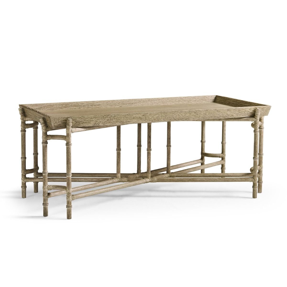 William Yeoward Bamburgh Coffee Table Base in Greyed Oak luxury furniture - EB London product image 1