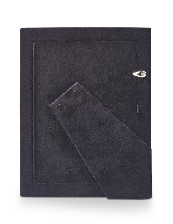 Plain Silver Plated Photo Frame With Black Velvet Back-  Carrs Silver