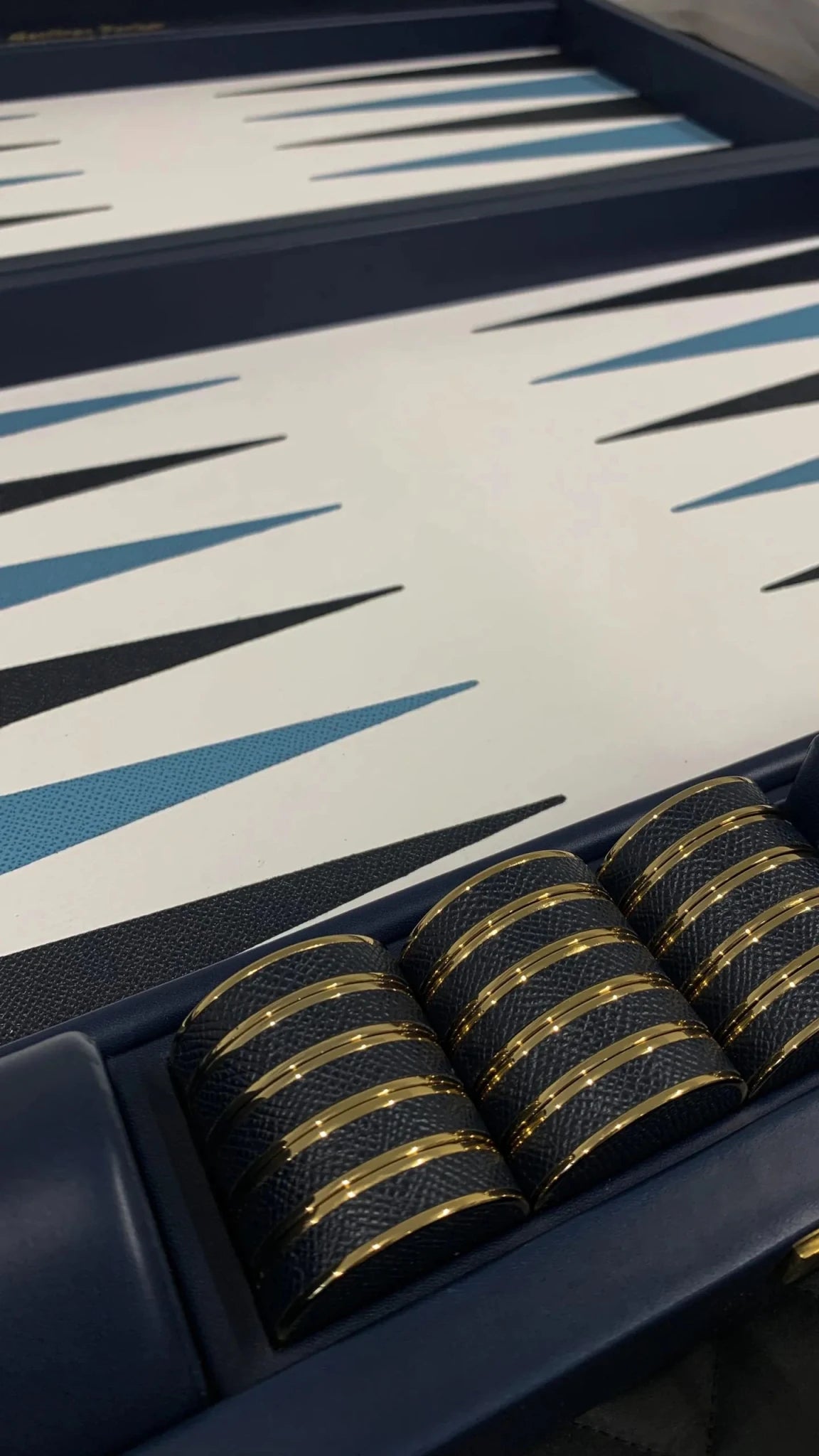 Bridle Hide Backgammon Set - Geoffery Parker - EB London