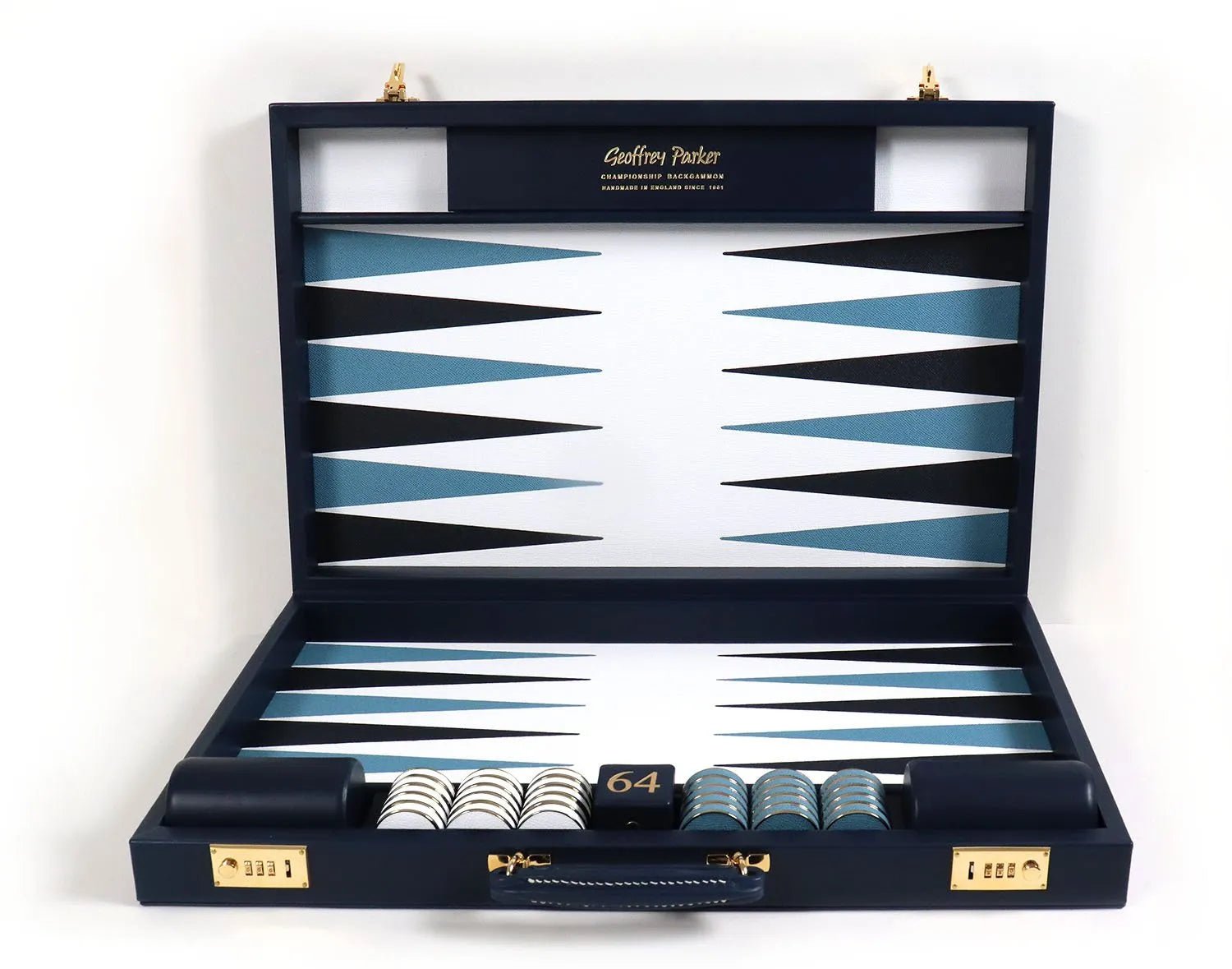 Bridle Hide Backgammon Set - Geoffery Parker - EB London