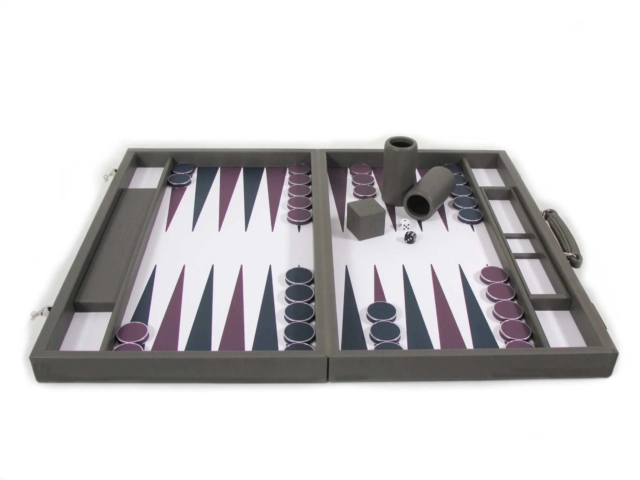 Bridle Hide Backgammon Set - Geoffery Parker - EB London