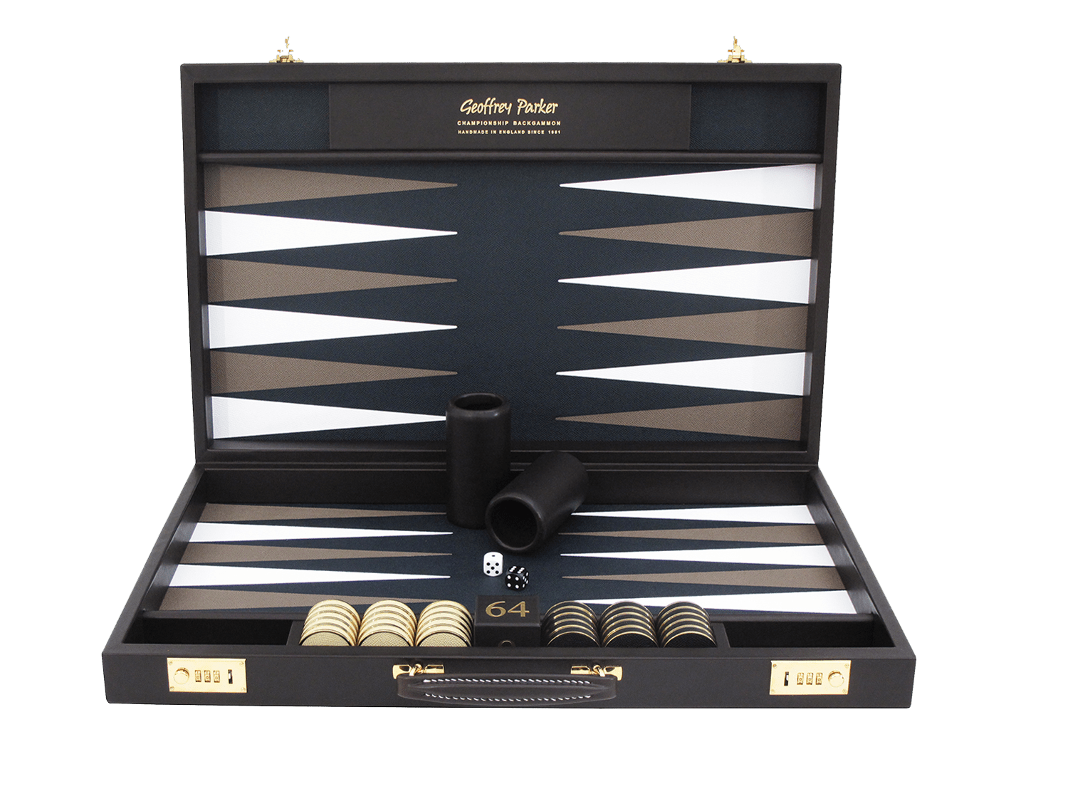 Bridle Hide Backgammon Set - Geoffery Parker - EB London