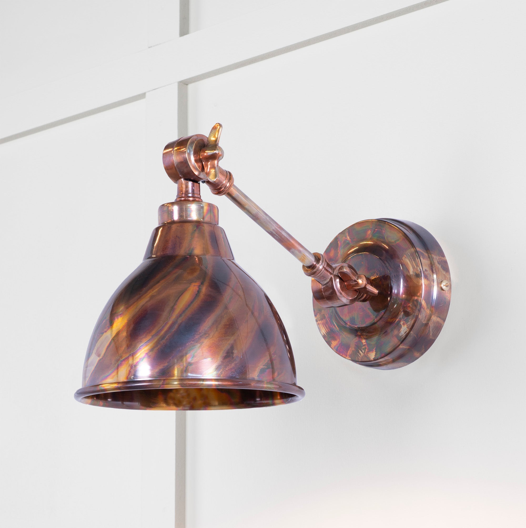 Burnished Brindley Wall Light - From the Anvil - EB London