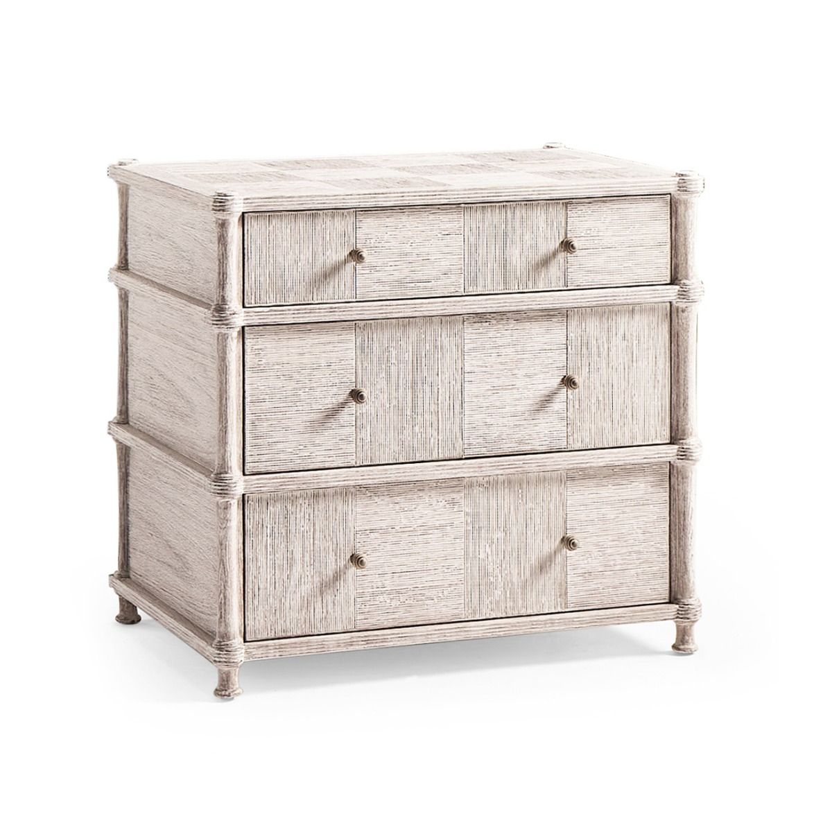 William Yeoward Bywater Side Table with 3 Drawer Washed Acacia luxury interiors - EB London product image 1