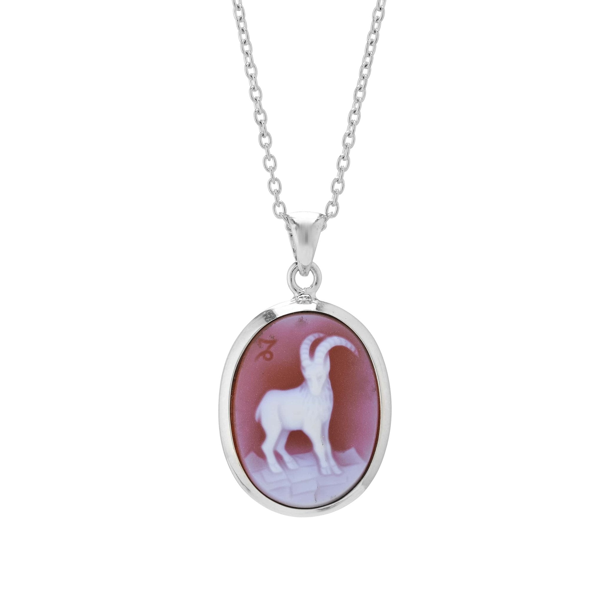 Capricorn Sardonyx Cameo Pendant - Deakin & Francis - EB London