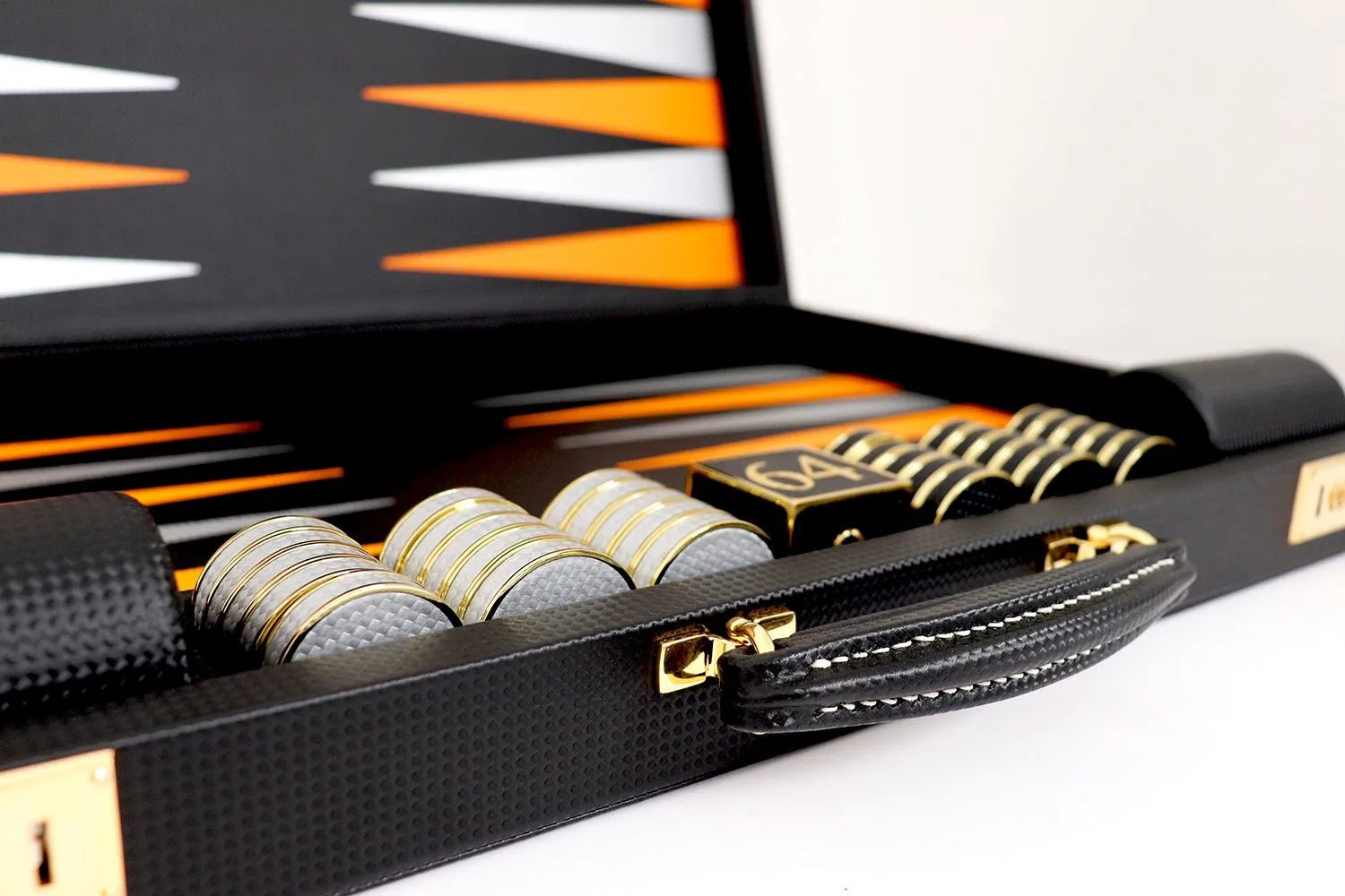Carbon Fibre Backgammon Board - Geoffery Parker - EB London