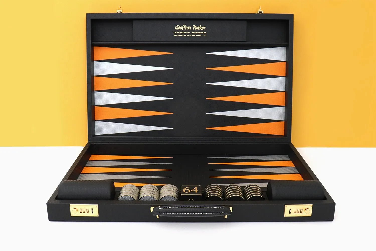 Carbon Fibre Backgammon Board - Geoffery Parker - EB London