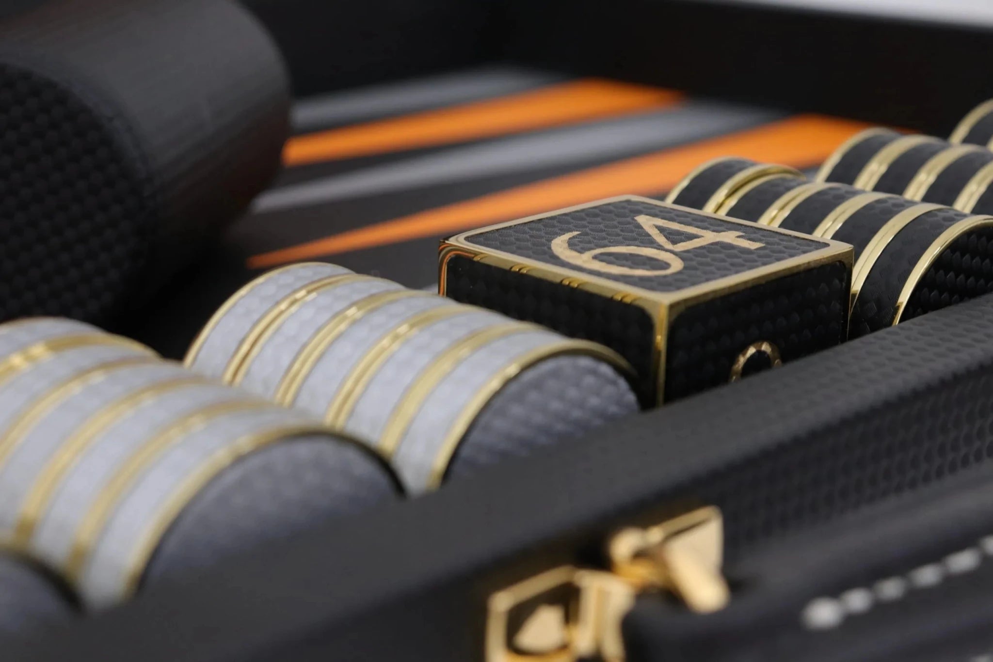 Carbon Fibre Backgammon Board - Geoffery Parker - EB London