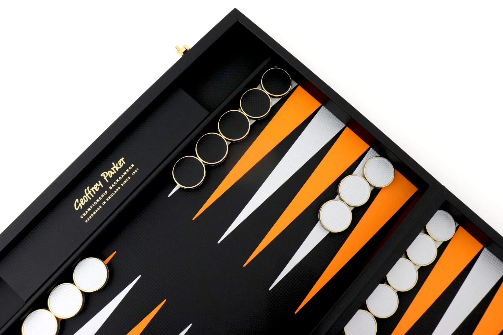 Carbon Fibre Backgammon Board - Geoffery Parker - EB London