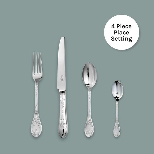 Château Cutlery 4 Piece Place Setting - Carrs Silver - EB London