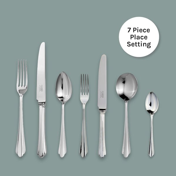 Chiltern Cutlery 7 Piece Place Setting - Carrs Silver - EB London