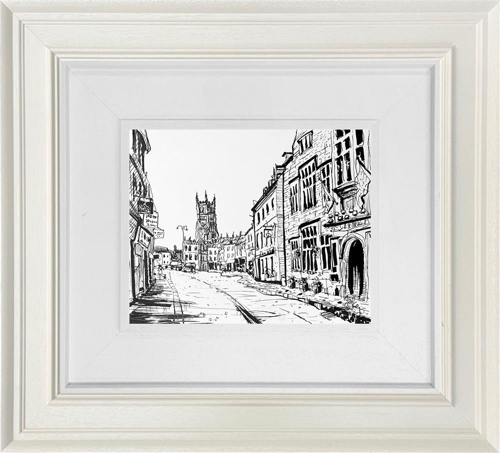 Cirencester Streets - Original Sketch by Nigel Cooke - EB London