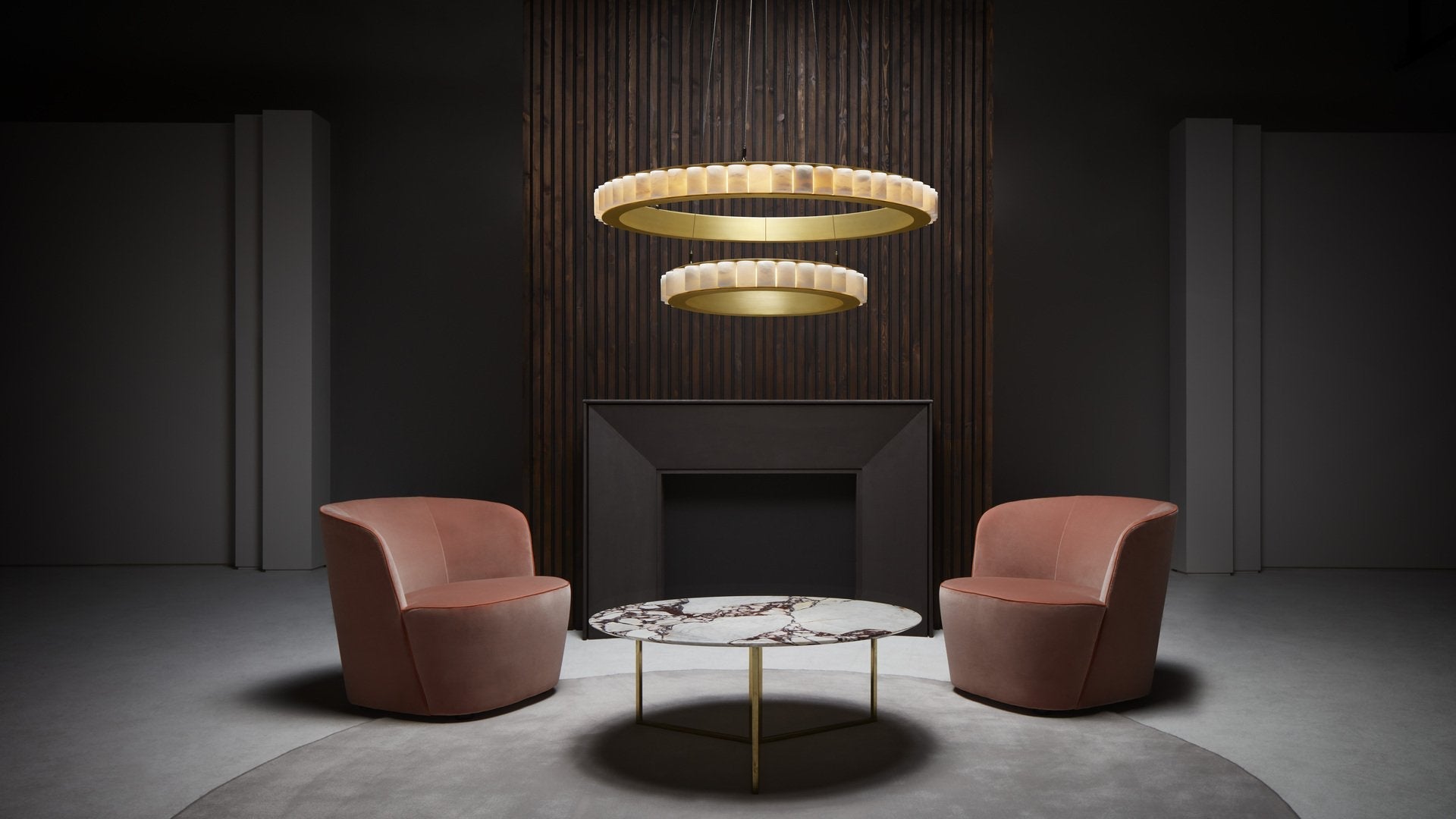 CTO Lighting - Avalon Halo Chandelier (Ceiling Rose) - EB London
