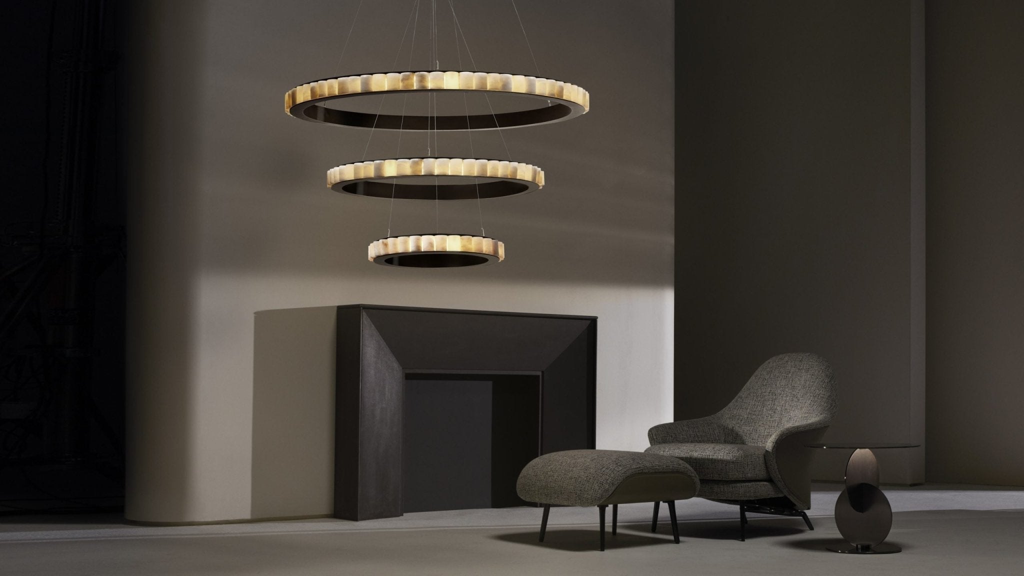 CTO Lighting - Avalon Triple Chandelier (Ceiling Rose) - EB London