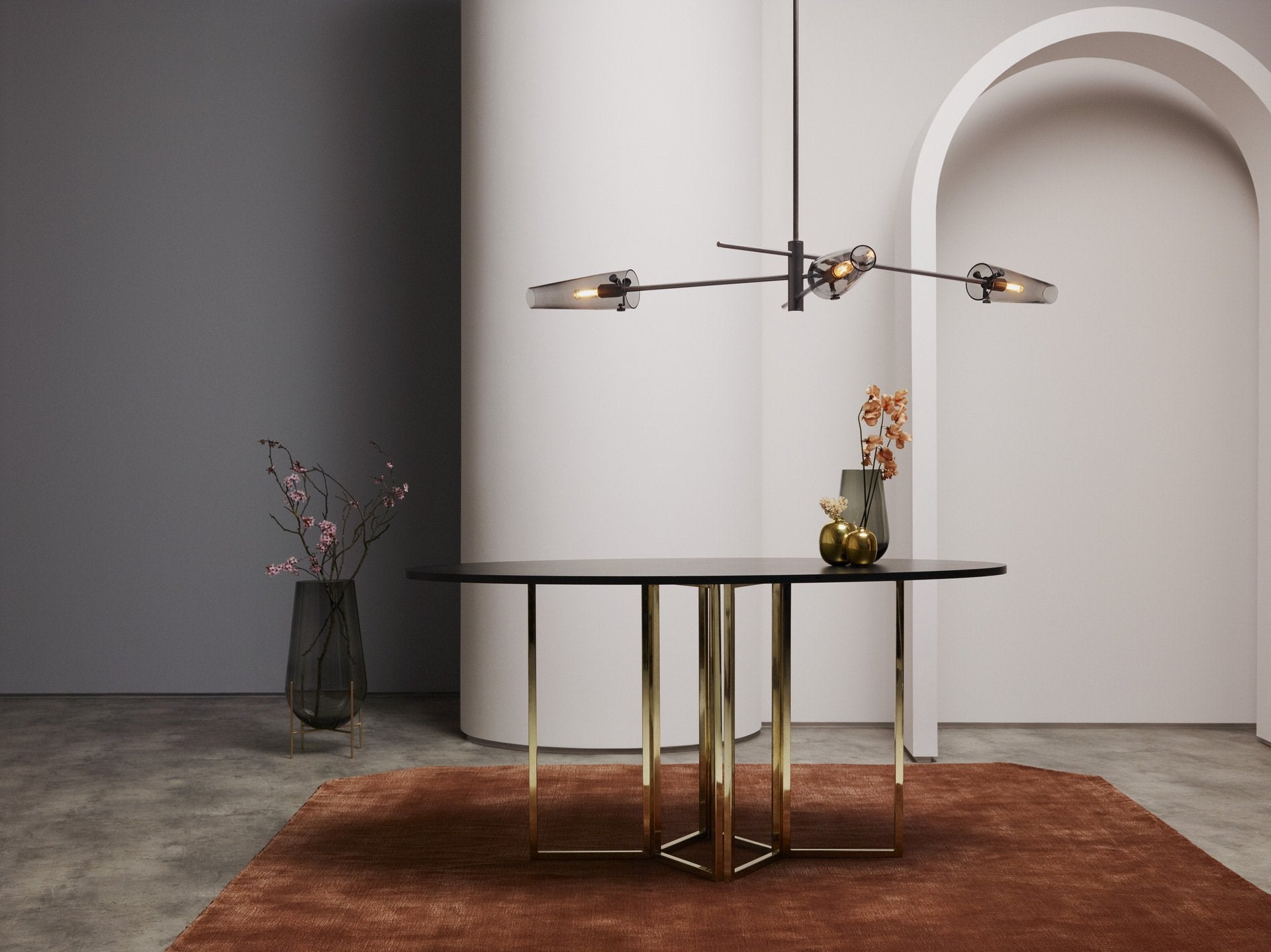 CTO Lighting - Axis Pendant Light - Satin Brass and Bronze – EB London